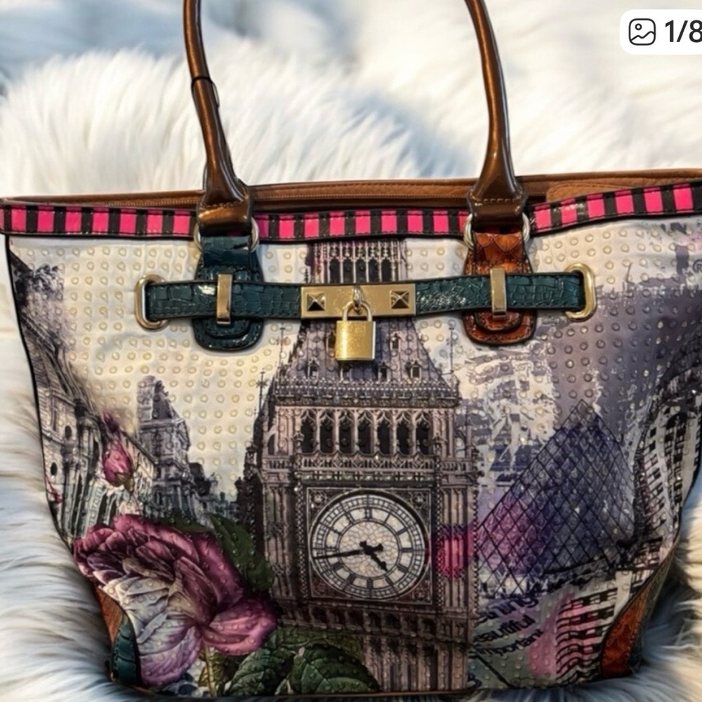 Colorful Printed Women's Tote Bag‎ NWT